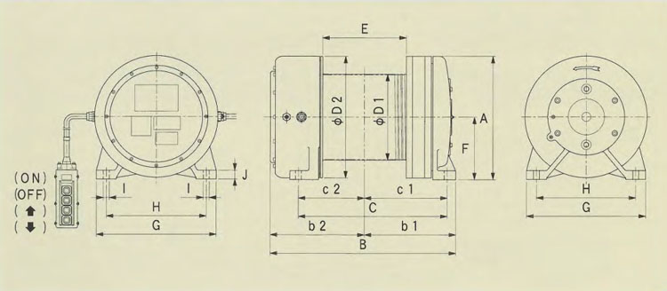 FUJI FE鋁合金電動卷揚機(jī)技術(shù)參數(shù)