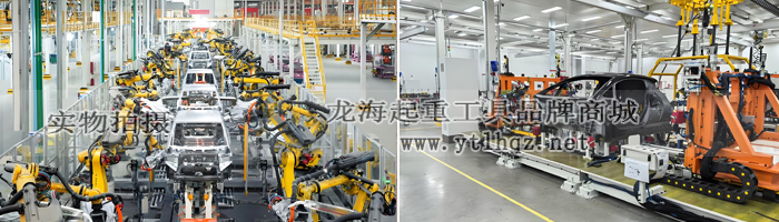 帶滑臺爪式千斤頂-汽車制造車間